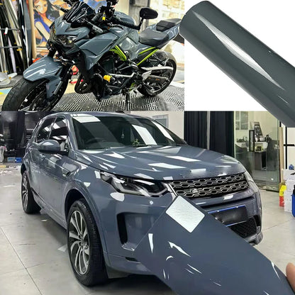 Premium Glossy Multiple Colors PVC Vinyl Wrap Film Self Adhesive Car Motorcycle Furniture DIY Sticker Decal With Air Release