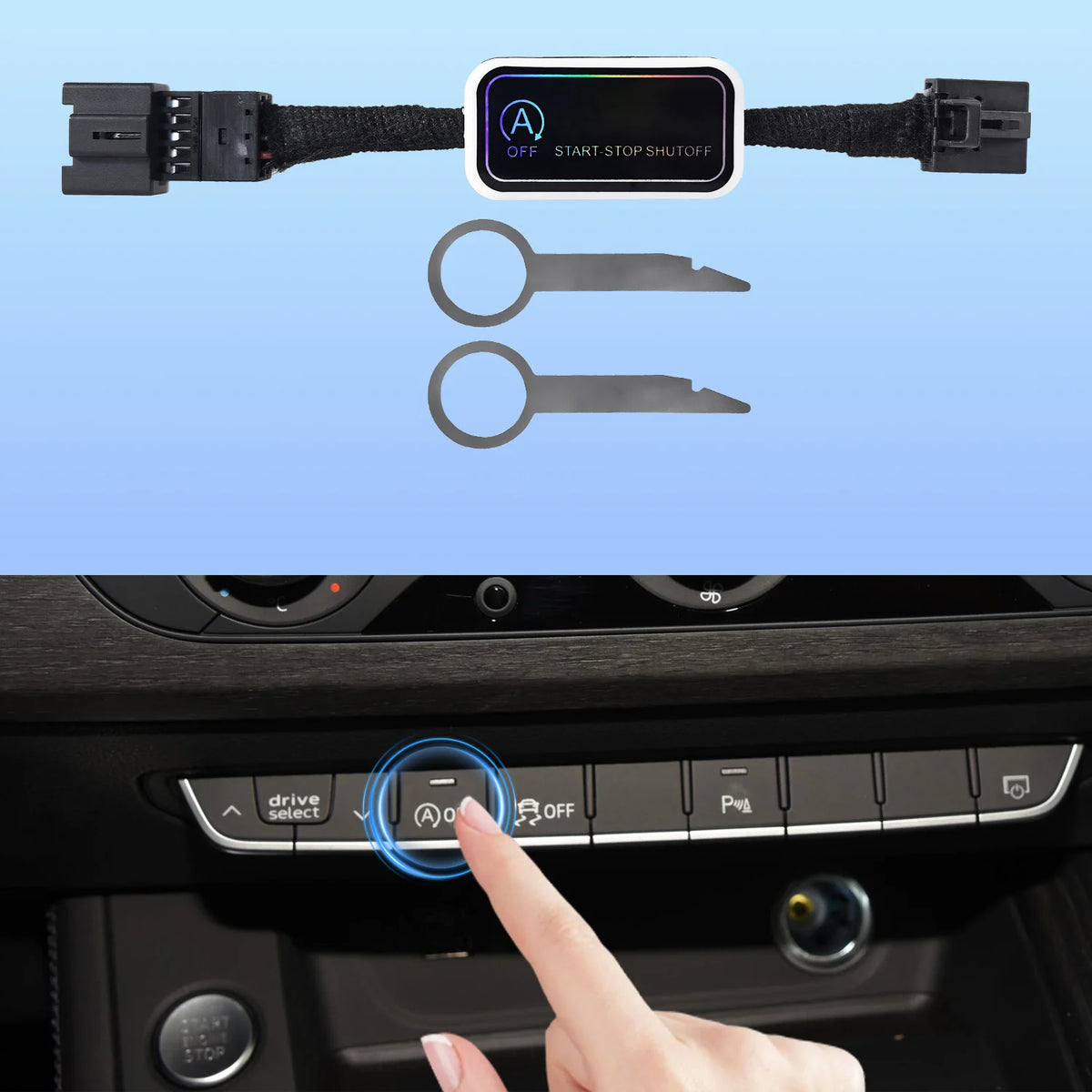 Auto Start Stop Disabler For Audi A4 B9 2016-2024 Car Automatic Stop Start Engine System Off Device Control Sensor Plug Stop