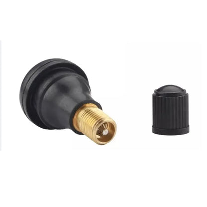 4Pcs Universal TR412 Snap-in Car Tubeless Tyre Valve Stems Rubber Copper Vacuum Tire Air Valve for Auto Motorcycle Moto