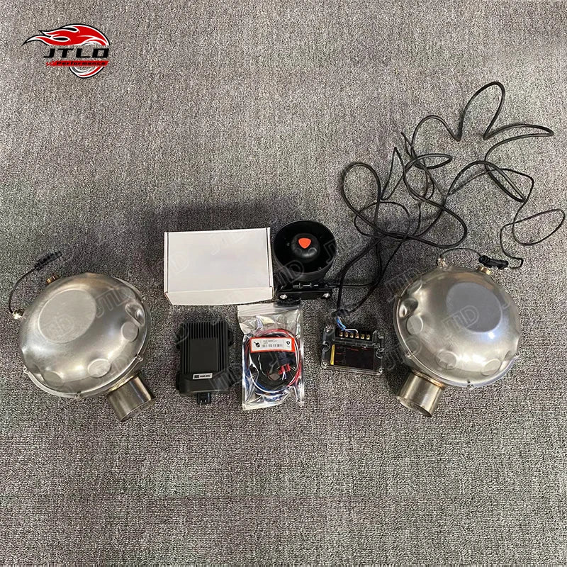 JTLD With High Pitch Exhaust Electronic Active Exhaust Drums Booster Speakers Sound With Remote Control Smartphone Controller