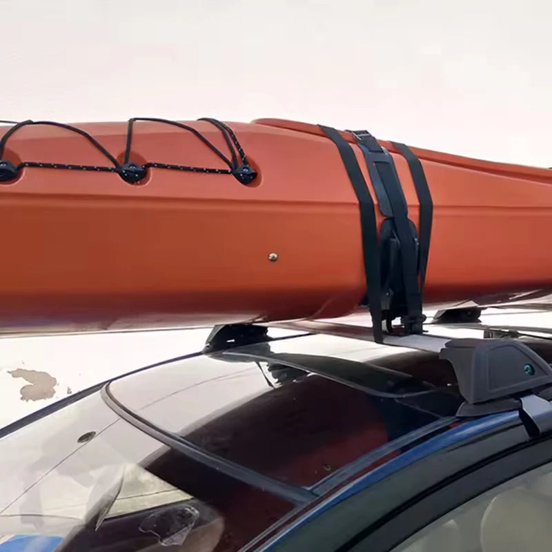 Car Roof Kayak Carrier Saddle Watercraft Roof Rack Arm Canoe Boat Carrier - Top-Mount Kayak Rack for Vehicle