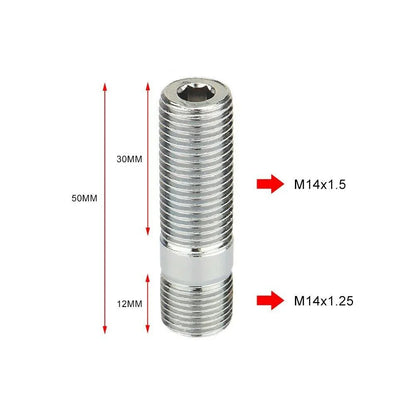 M12x1.25,M12x1.5,M14x1.25,M14x1.5 Extended Wheel Studs Conversion Tall Lug Bolts Screw Adapter Kit High Quality 1 Piece