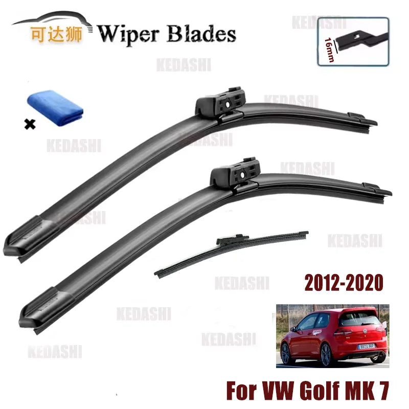 Car Wiper Front & Rear Wiper Blades Set For VW Golf MK 7 2012-2020 2019 2018 2017 2016 Windshield Windscreen 26"18"11"