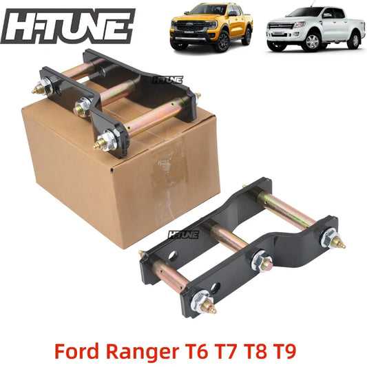 4x4 Accesorios Rear Suspension Spring Extended 2" Greasable Shackles Kits For RANGER T6 T7 T8 2012+/BT50 2012+ / T9 2022+