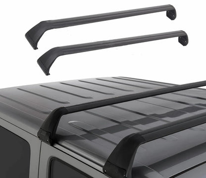 Roof Rack Cross Bars Cargo Carrier Aluminum Luggage Racks For JEEP Wrangler JK JL 07-22 Unlimited 4 Door Gladiator JT Hard Top