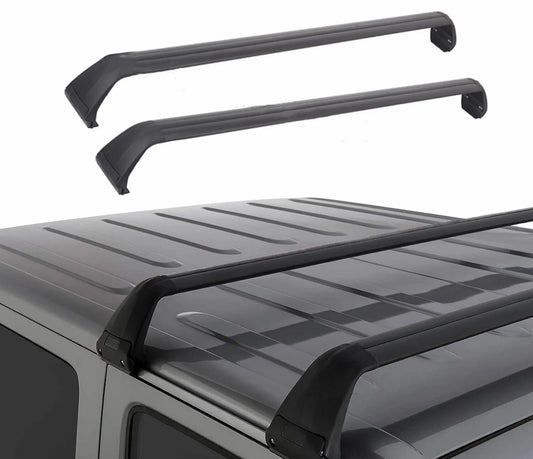 Roof Rack Cross Bars Cargo Carrier Aluminum Luggage Racks For JEEP Wrangler JK JL 07-22 Unlimited 4 Door Gladiator JT Hard Top