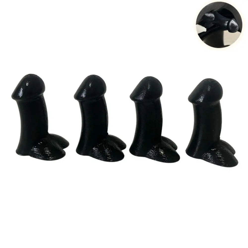 4 Pcs Funny Valve Stem Caps Dust-Proof Valve Caps Funny Prank-Gag Novelty Spoof Tire Caps for Vehicles and Motorcycles