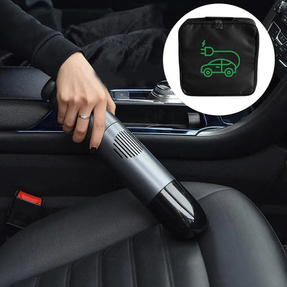 Electric Car Charger Cable Bag Waterproof EV Charger Cable Handled Bag EV Extension Cords Adapters Container Car Trunk Organizer