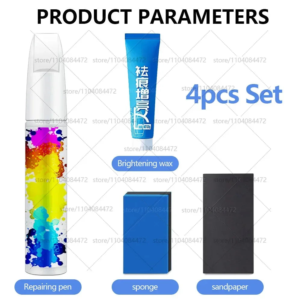 Car Paint Repair Pen For 2014-2025 Porsche Macan Paint Scratch Repair Accessories 4PCS White S9R Chalk M9A Blue MD5 Green M6C