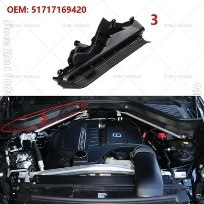 For 2007-2014 BMW X5 X6 E70 E71 Partition Panel Engine Compartment 51717169421 51717169422 51717169419 51757171791 64316945583