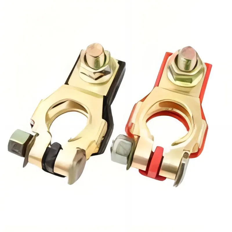 2 PCS Auto Battery Terminal Clamp Connectors High Quality Storage Battery Parts Battery Top Post Cable Terminal Clamp Set