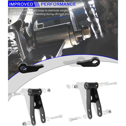3" Front 2" Rear Leveling Lift Kit, for 1998-2011 Ford Ranger 4X4 and for 2WD models Edge & Sport, Torsion Bar Suspension ONLY