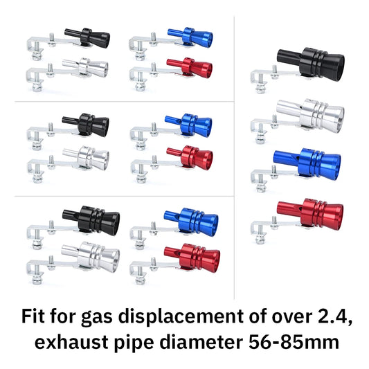 S/M/L/XL Vehicle Refit Device Exhaust Pipe Turbo Sound Whistle Car Turbmuffler Universal Sound Simulator Car Turbo Sound Whistle