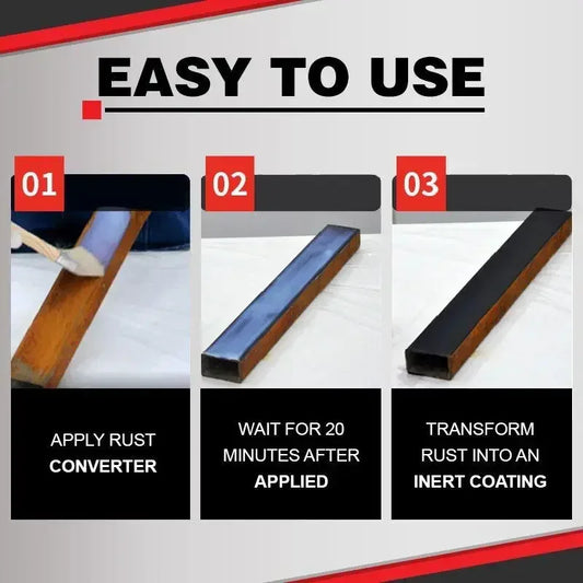 100ml Multi-Purpose Car Anti-Rust Paste  Rust Remover & Converter for Auto Body Chassis, Iron & Metal Surfaces Repair Protection