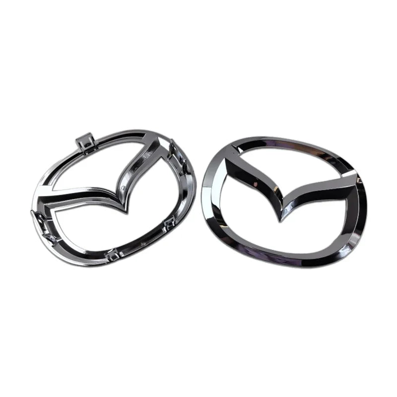 Plastic Car Front Trunk Emblem for Mazda 5 Logo Steering Wheel Badge 3D Body Replaced Sticker Rear Tail Refitting Decoration