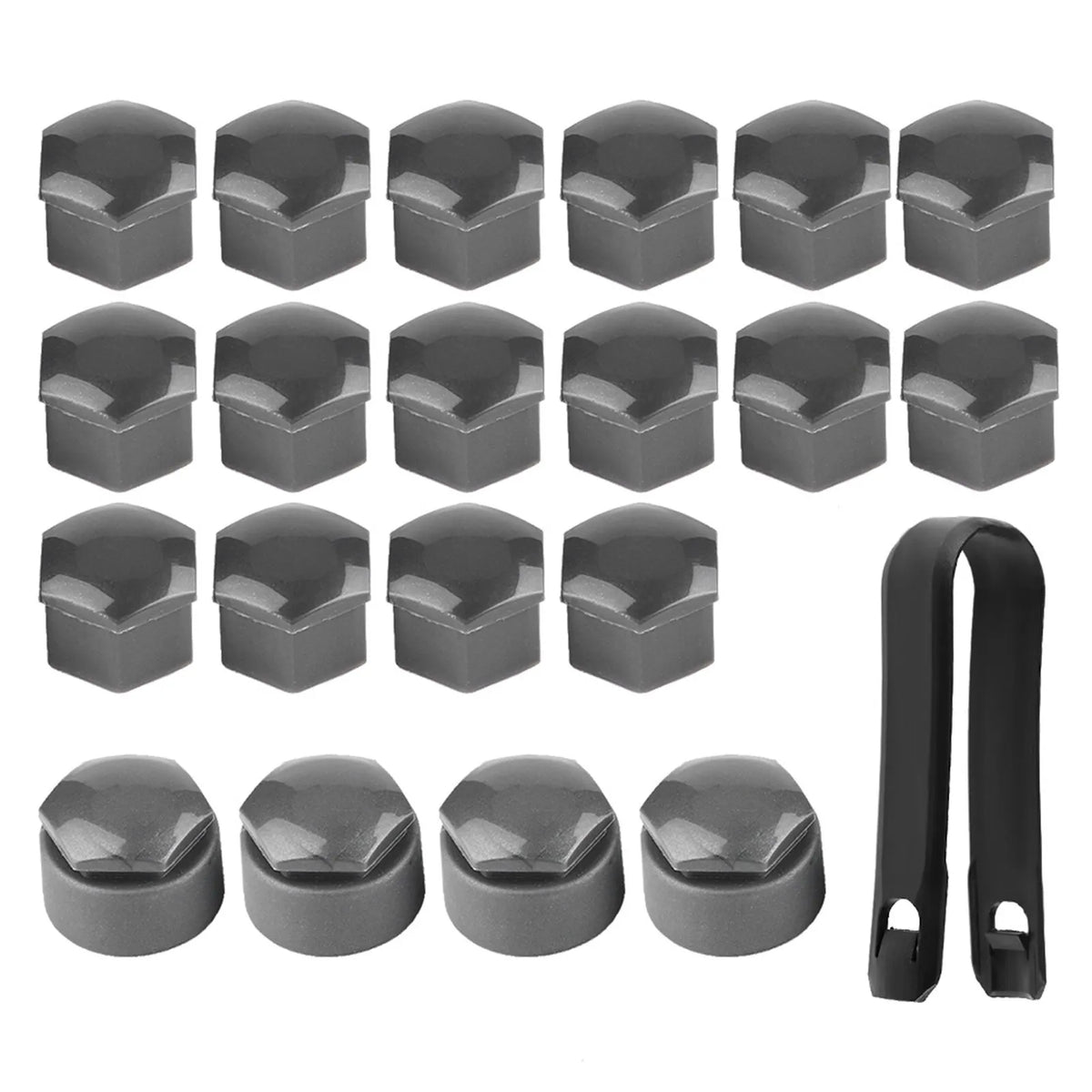 16pcs 17mm Nut Car Wheel Auto Hub Screw Protection Antitheft Cover Cap