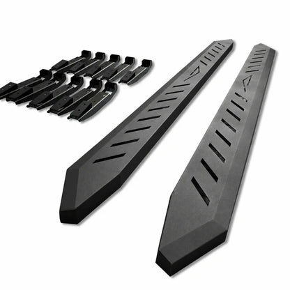 Left‑Right Set Anti‑Slip Carbon Steel Side Steps Running Boards, Exterior Upgrade Parts Fit Cybertruck