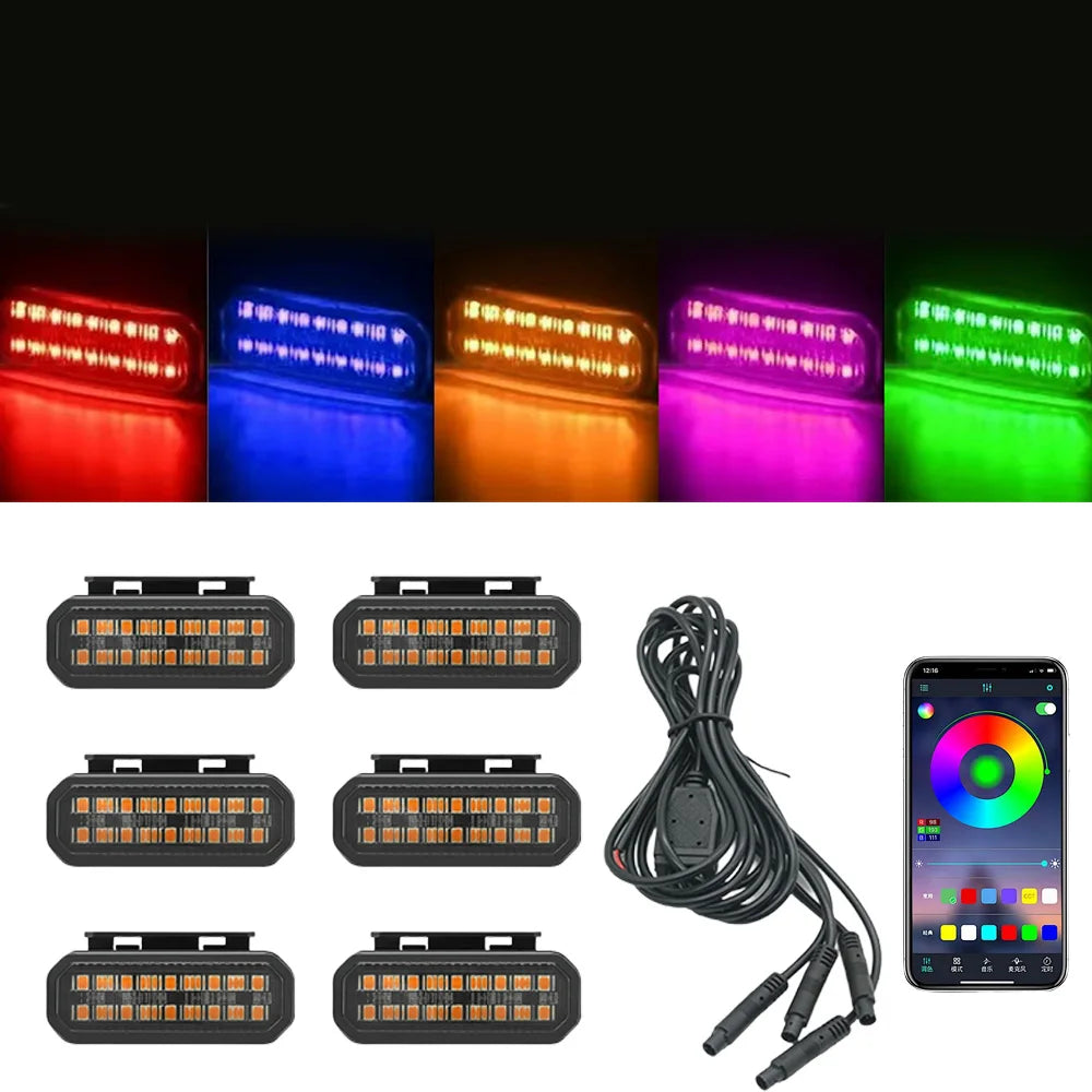 FOR FORD RANGER LED Car Lights Front Grille LED Light Safety Warning Light Harness Car Accessories LED Signal Lamps