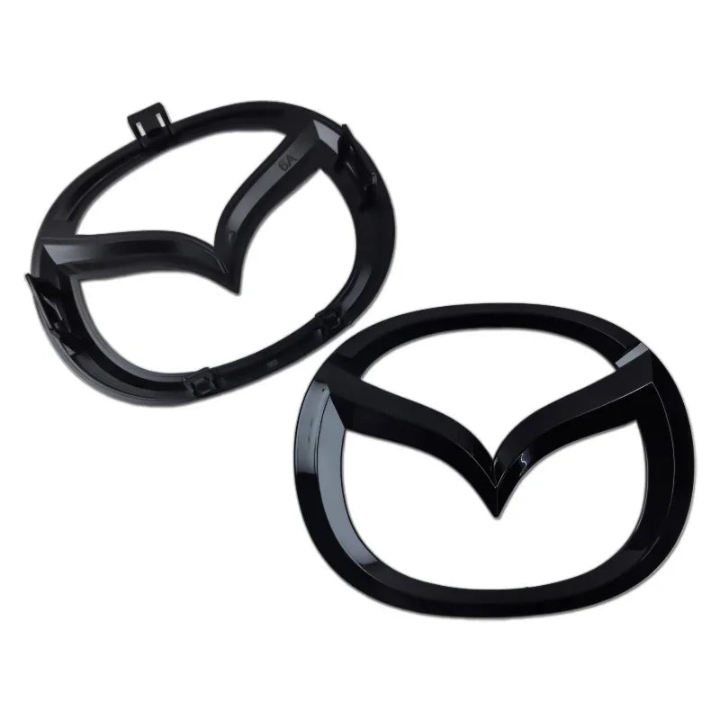 Plastic Car Front Trunk Emblem for Mazda 5 Logo Steering Wheel Badge 3D Body Replaced Sticker Rear Tail Refitting Decoration