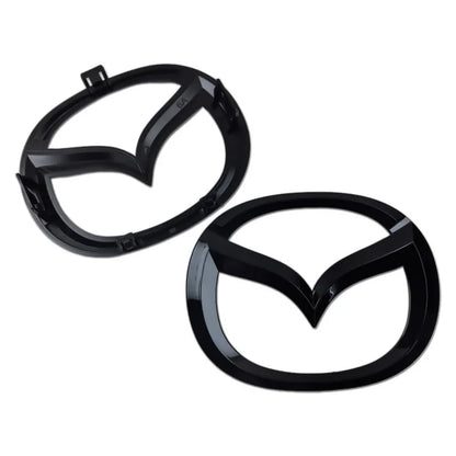 Plastic Car Front Trunk Emblem for Mazda 5 Logo Steering Wheel Badge 3D Body Replaced Sticker Rear Tail Refitting Decoration