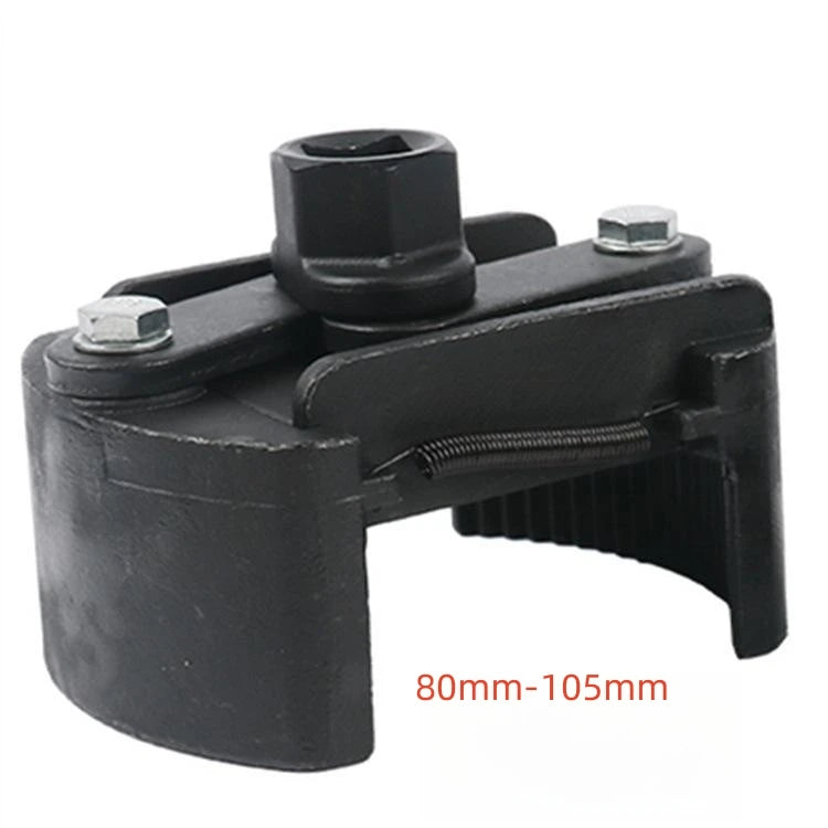 Universal Adjustable New Two-Jaws Oil Filter Wrench Filter 60-80mm Filter Wrenches Remover Steel Fuel Cast Two-Claw P2D7