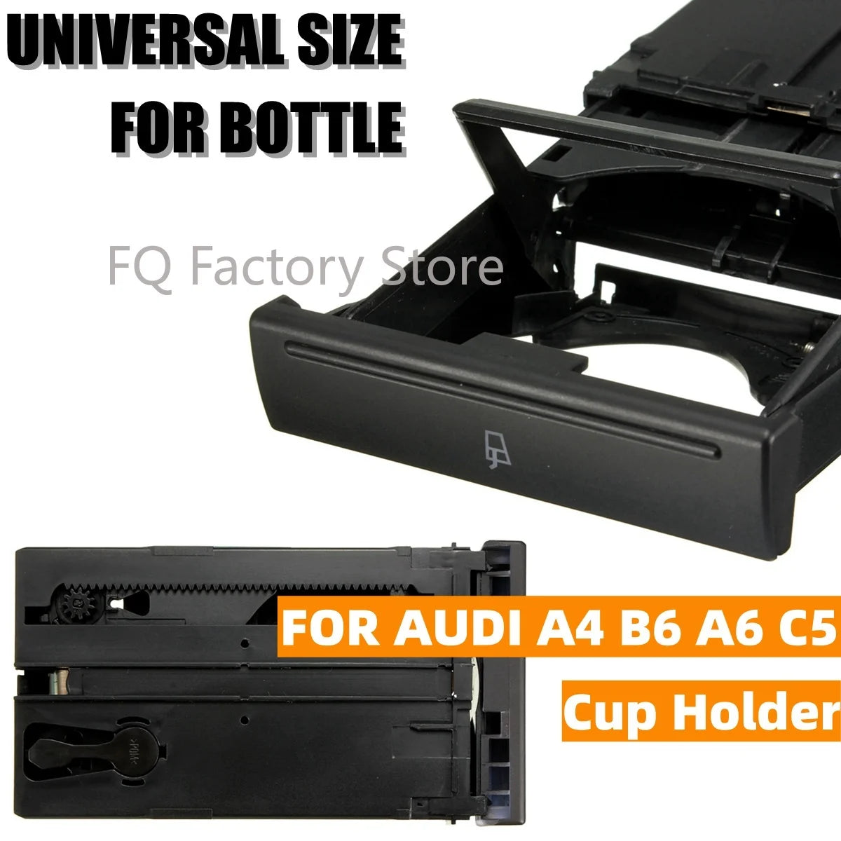 4B0862534D For Audi A4B6 A6C5 1998-2004 Stretch Fold Cup Holder Car Drank Holder Sliding Type Bracket Car Water Beverage Holder