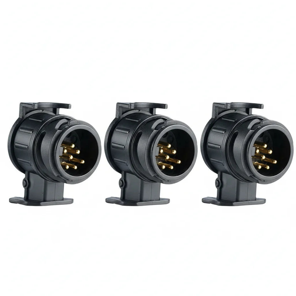 13 To 7 Pin Plug Adapter Trailer Connector Waterproof Plugs 12V Protect Towing Adapter Socket Connector Towbar Hand Tools