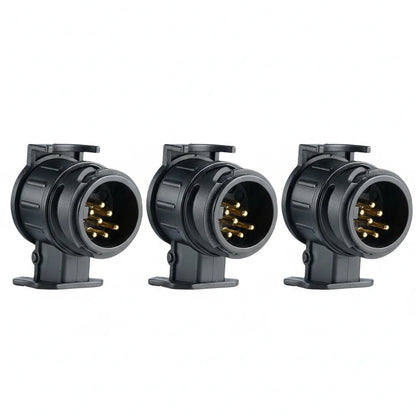 13 To 7 Pin Plug Adapter Trailer Connector Waterproof Plugs 12V Protect Towing Adapter Socket Connector Towbar Hand Tools