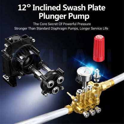 High Power 4800W Home Car Wash Machine,High Pressure 220V Small Portable Cleaning Machine,Car Washer,Water Gun Water Pump