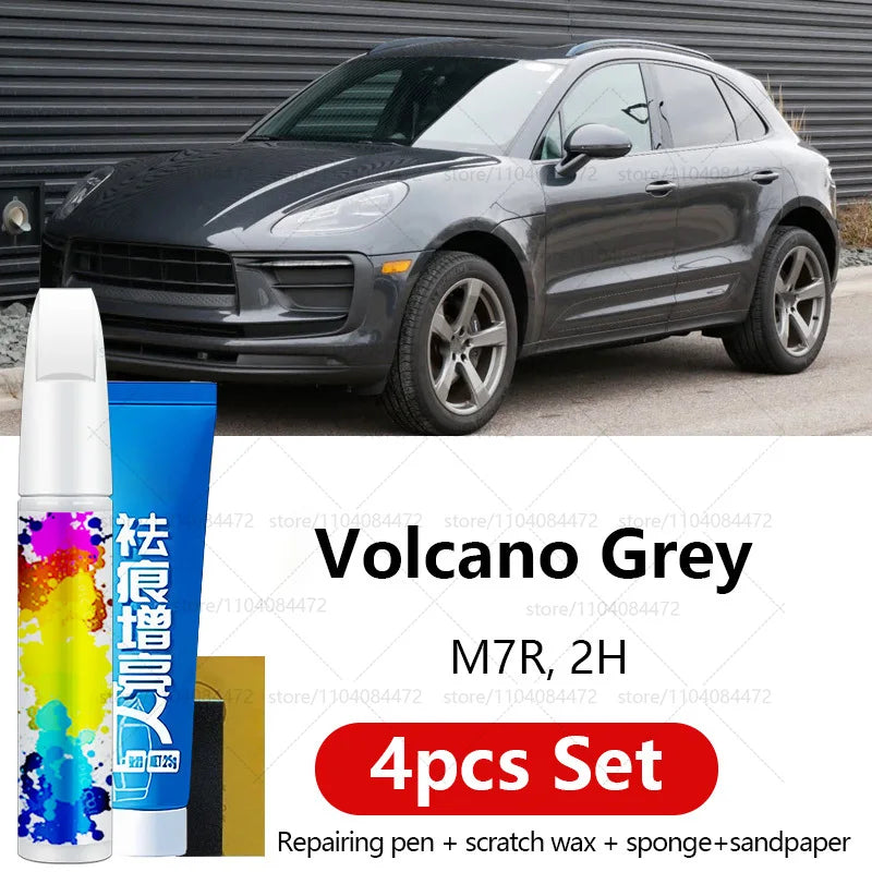Car Paint Repair Pen For 2014-2025 Porsche Macan Paint Scratch Repair Accessories 4PCS White S9R Chalk M9A Blue MD5 Green M6C