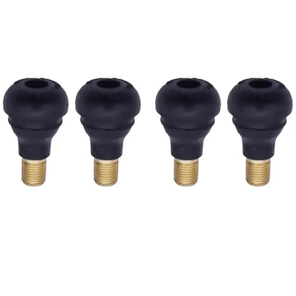 4Pcs Universal TR412 Snap-in Car Tubeless Tyre Valve Stems Rubber Copper Vacuum Tire Air Valve for Auto Motorcycle Moto