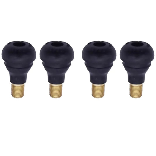 4Pcs Universal TR412 Snap-in Car Tubeless Tyre Valve Stems Rubber Copper Vacuum Tire Air Valve for Auto Motorcycle Moto