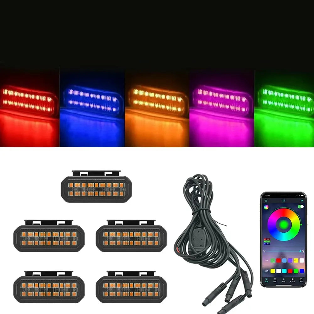 FOR FORD RANGER LED Car Lights Front Grille LED Light Safety Warning Light Harness Car Accessories LED Signal Lamps
