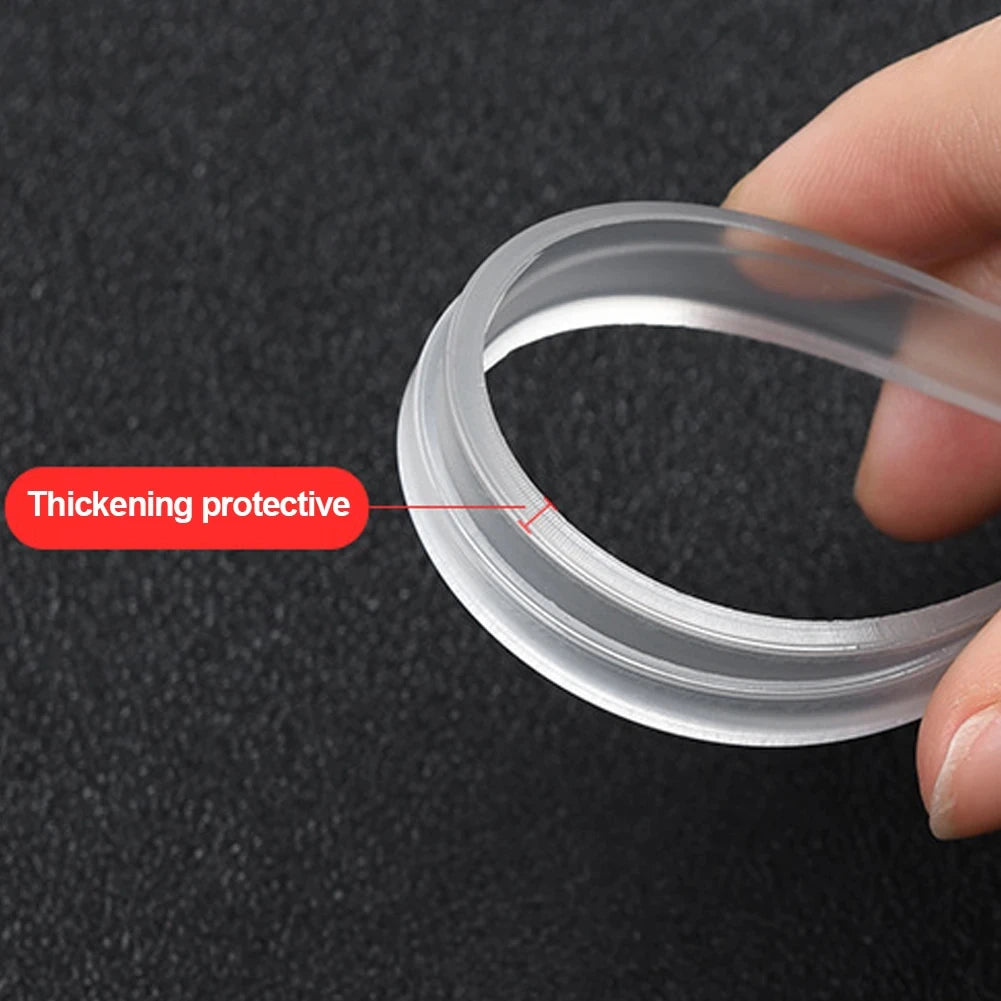 4/6PCS Set Universal Scrape Guard Bumper Guards Car Door Edge Protector Rearview Mirror Protection Sticker Protective Strip