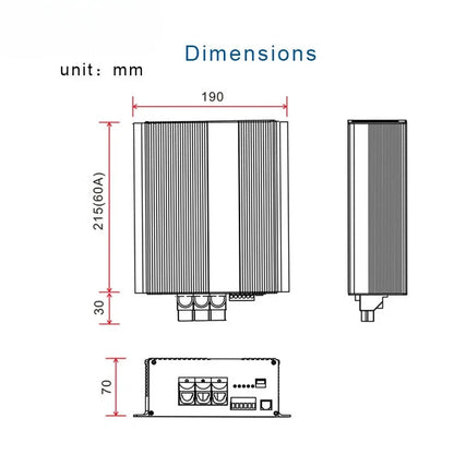 12V 60A Charger Booster for RVs Campers Ships DC To DC Charger Support Bluetooth Automatic Smart Battery Chargers