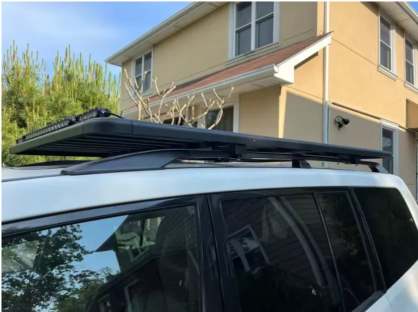 Aluminum Alloy Car Roof Racks Hard Carrier Without Guardrail Multi Size for 4x4 Vehicles
