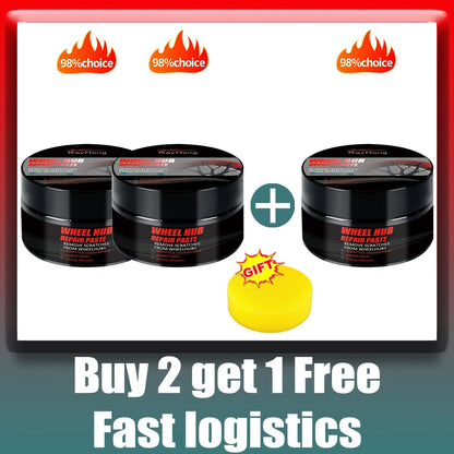 Car Wheel Rim Scratch Refurbishment Paste, Tire Rim Scratch Paint Repair Paste - Black And White Silver Aluminum Alloy Rim