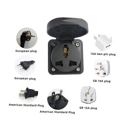 75Ω 470Ω 2KΩ 2.7KΩ V2L Type 2 Female to EU Schuko / Universal Socket EV Car Discharge Converter Adapter New Energy Vehicle Plug