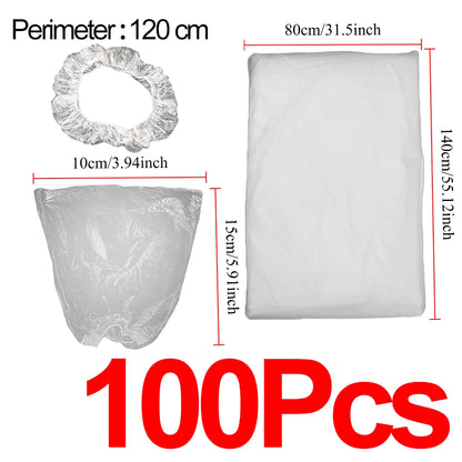 50Pcs Car Disposable Steering Wheel Cover Shift Knob Cover Waterproof Dustproof Clear Universal Vehicle Dust Guard Accessories