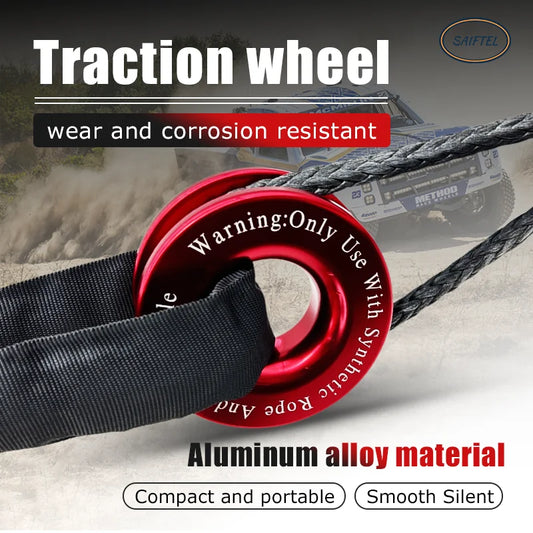 Off-Road Vehicle Self-Recovery Towing Kit with Winch, Movable & Fixed Pulleys, Knot Rope, Soft Shackles, Tow Strap and Recovery