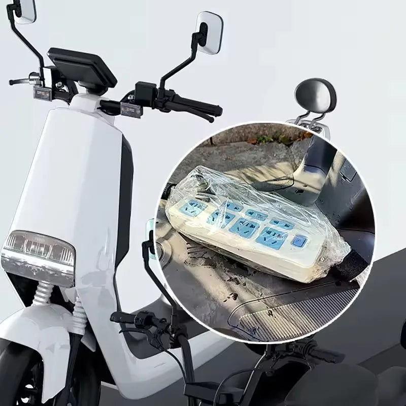 Waterproof Charger Rain Cover Electric Car Dustproof Control Box Waterproof Bag Plug Row Motor Vehicle Plug Protector Outdoor
