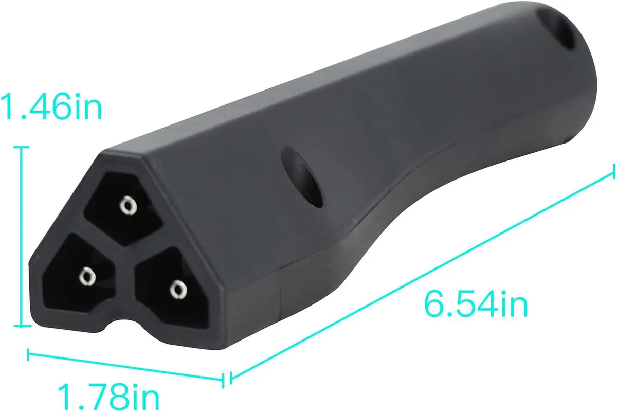 48 Volt Charger Receptacle and Plug for EZGO RXV Golf Cart, 3-Pin Triangle Charger Plug Handle, OEM #604321 611218 611219