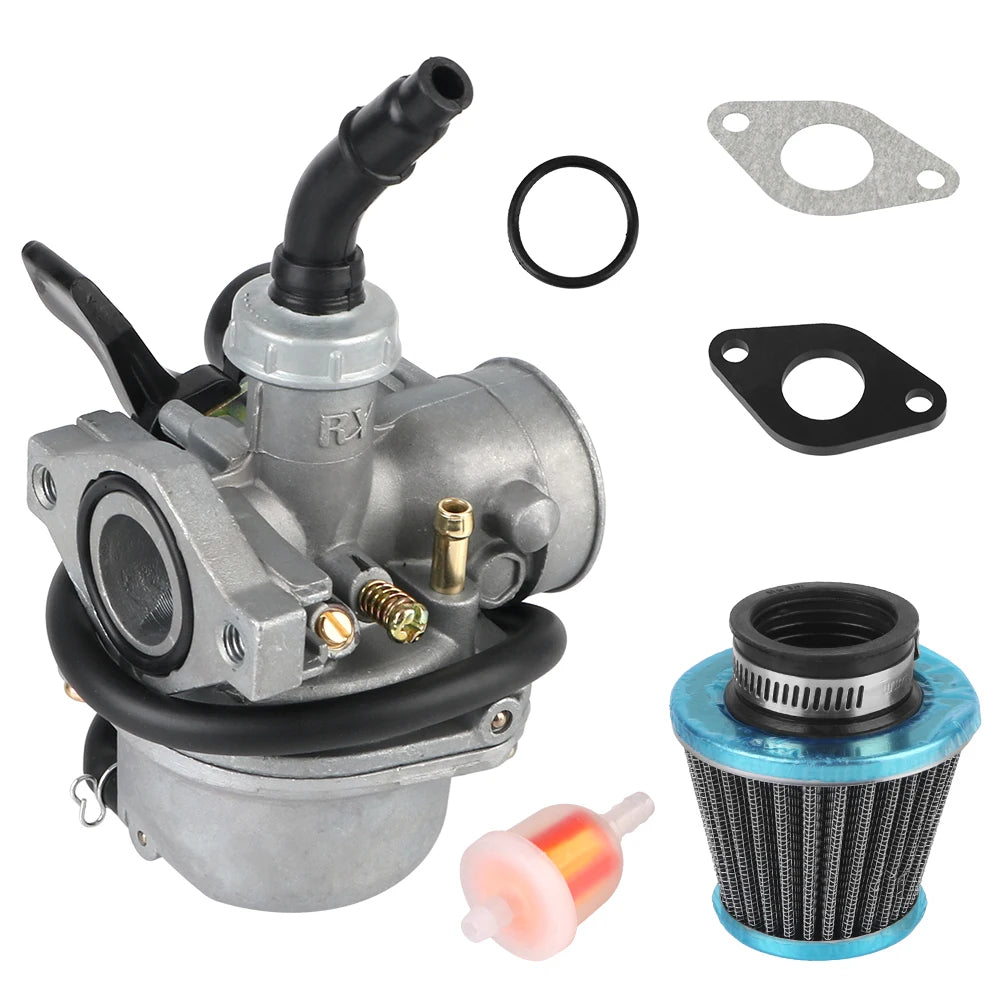For 50cc 70cc 80cc 90cc 110cc 125cc ATV Dirt Pit Bike with 35mm Air Filter 19mm Carb PZ19 Carburetor Universal Fuel Filter