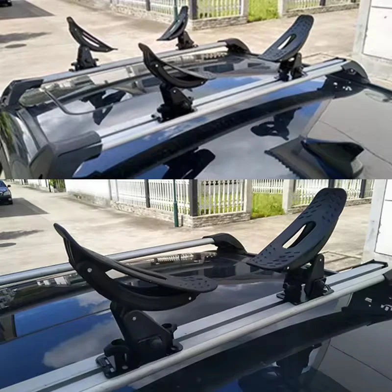 Car Roof Kayak Carrier Saddle Watercraft Roof Rack Arm Canoe Boat Carrier - Top-Mount Kayak Rack for Vehicle