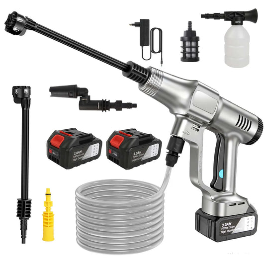 Brushless High Pressure Washer Gun 200Bar 6 in 1 Car Washing Water Spray Attachment For Makita 21V Battery Garden Hose