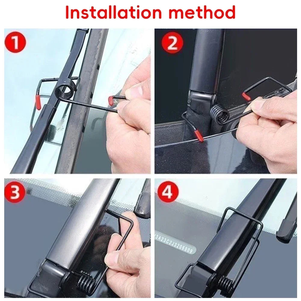 New Car Wiper Booster Spring Universal Intelligent Windshield Wiper Arms Alloy Rubber Wipers Spring Auto Replaceable Parts Tool