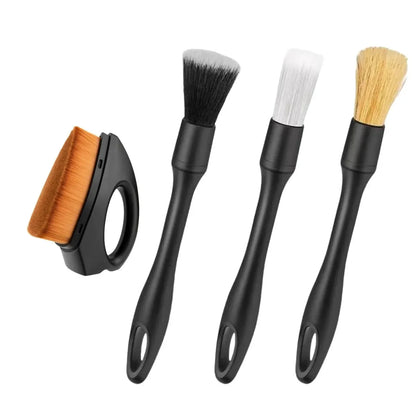 5-1PCS Car Detailing Brush Set Auto Interior Cleaning Tools Air Conditioning Vent Cleaner Crevis Sweep Dust Duster Car Wash Kit