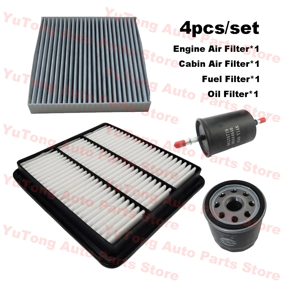 2-4pcs Filter Set For Geely Emgrand X7 Sport 2.4L GL AT 2018 JLD-4G24 Engine Cabin A/C Air Oil Filter Cleaner Kit Spare Parts