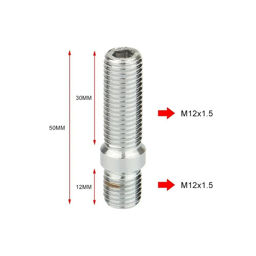 M12x1.25,M12x1.5,M14x1.25,M14x1.5 Extended Wheel Studs Conversion Tall Lug Bolts Screw Adapter Kit High Quality 1 Piece