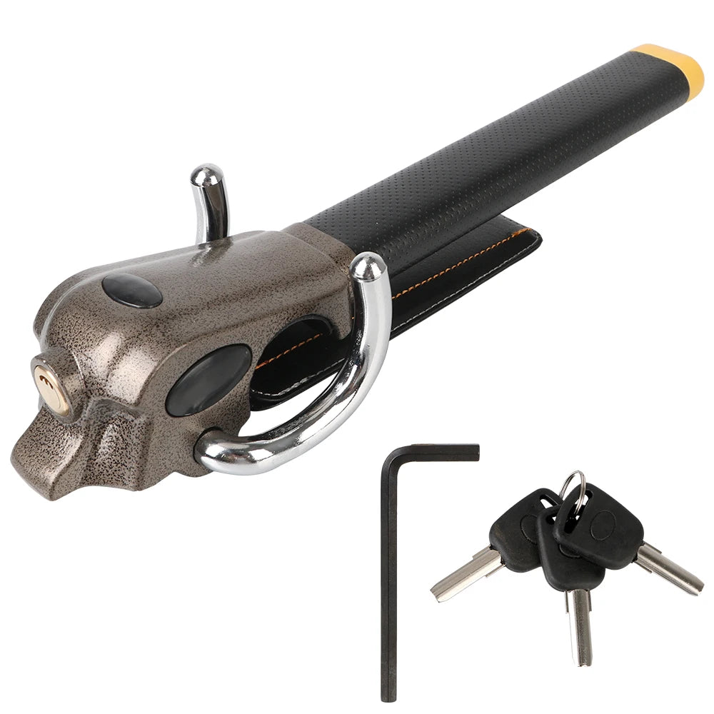 Car Steering Wheel Lock Anti-Theft Protection Interior Locks Security Device Car Locks Foldable Automobile Accessories Universal
